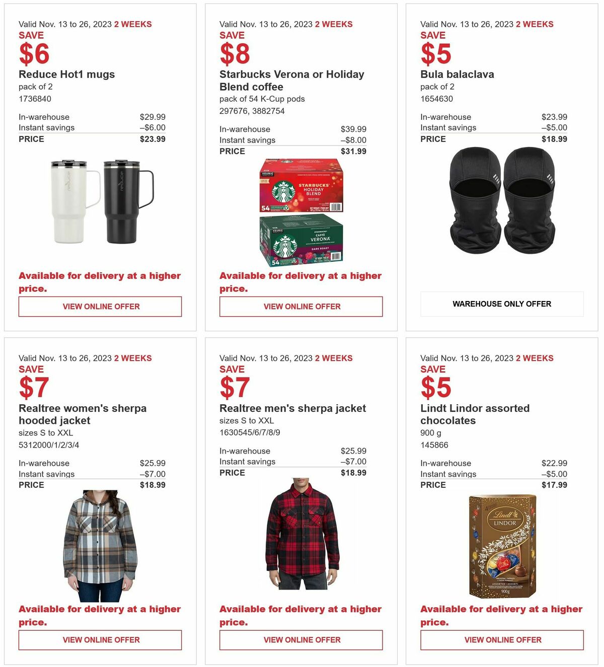 Costco Flyer from November 13