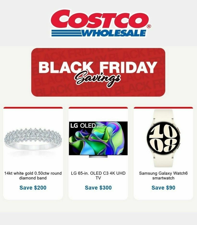 Costco Black Friday Flyer from November 17