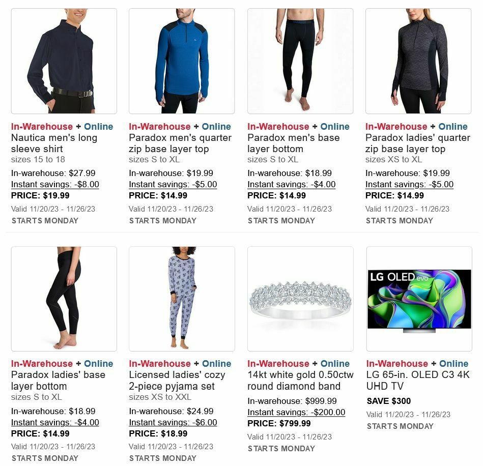 Costco Black Friday Flyer from November 17