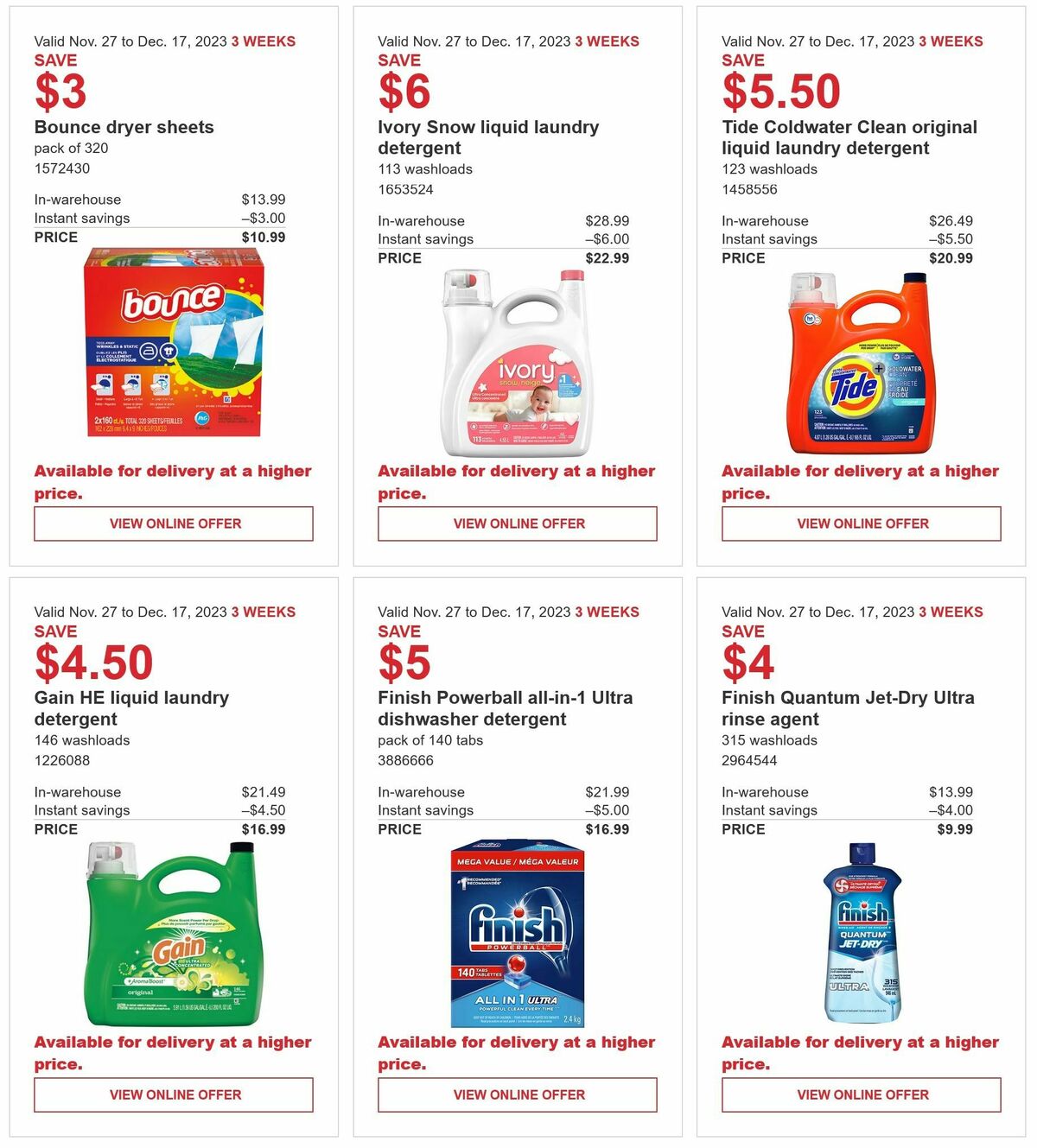 Costco Flyer from November 27