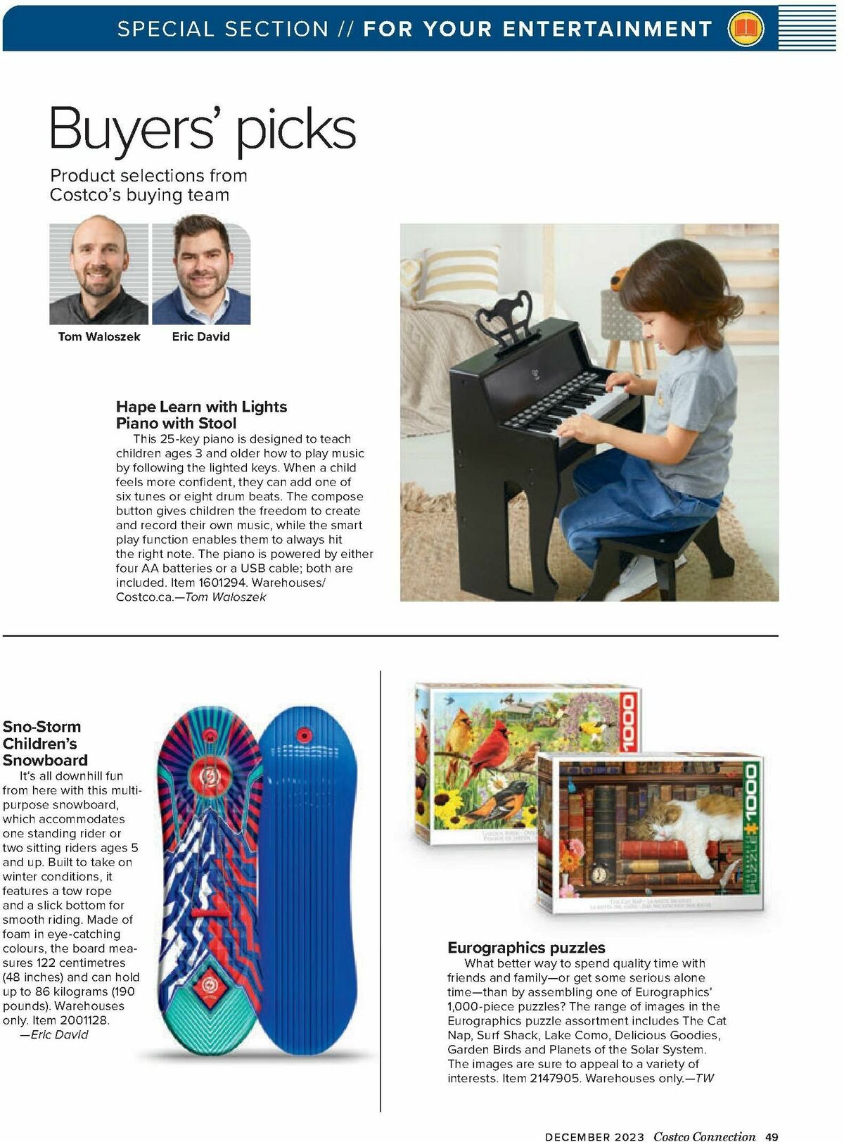 Costco Connection December Flyer from December 1