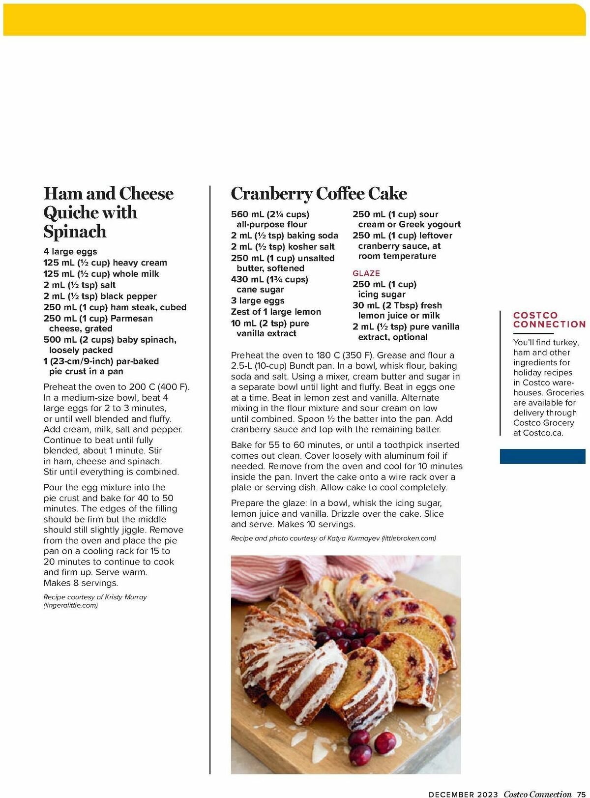 Costco Connection December Flyer from December 1