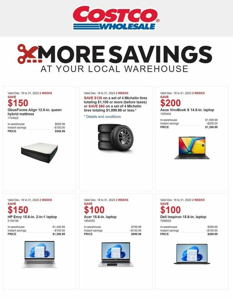 Costco Flyer from December 18