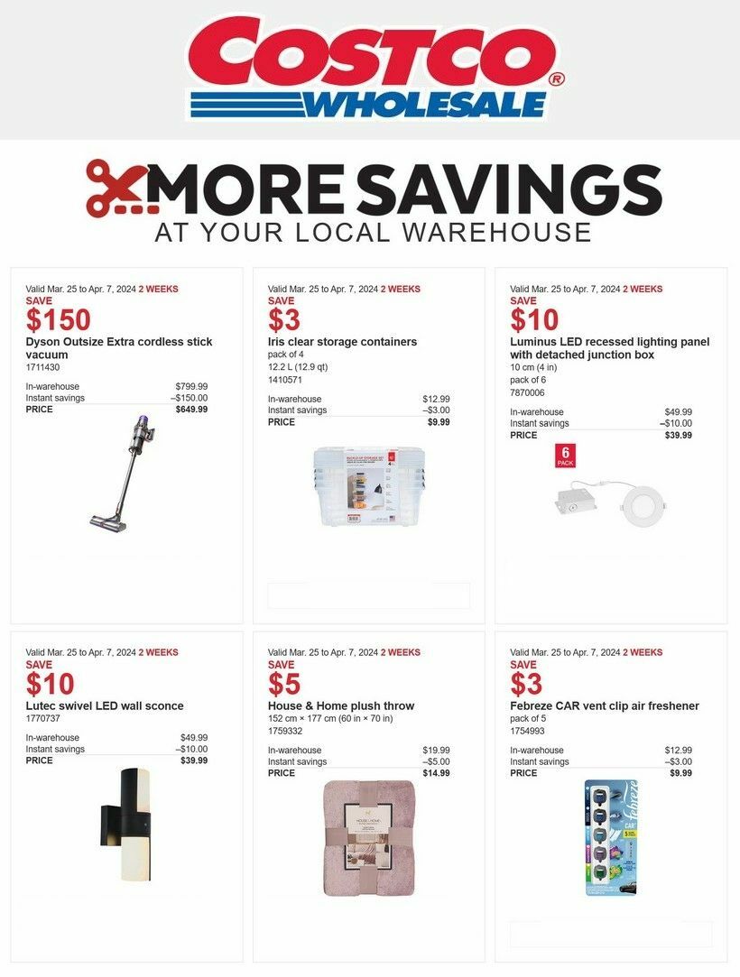 Costco Flyer from March 25