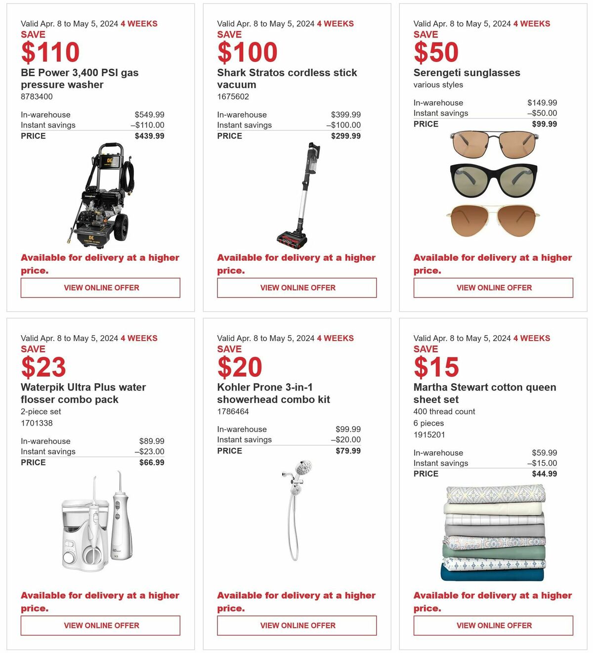 Costco Flyer from April 8