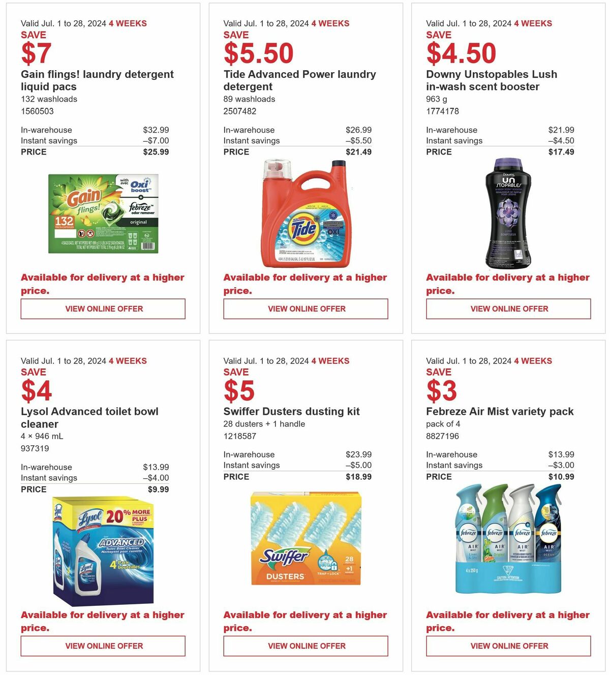 Costco Flyer from July 1