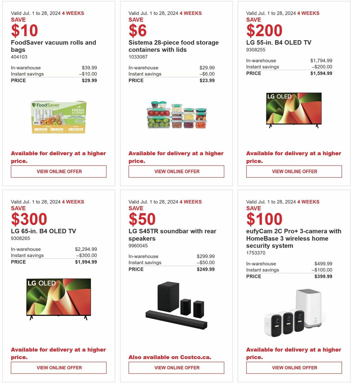 Costco Flyer from July 1