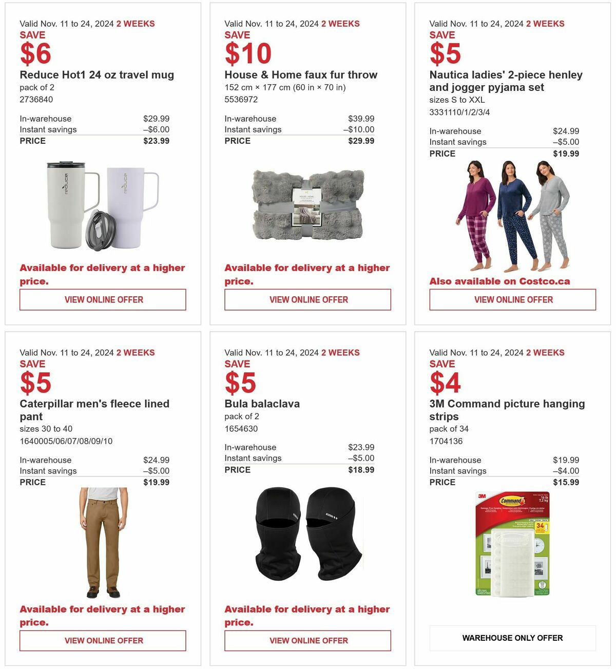 Costco Flyer from November 11