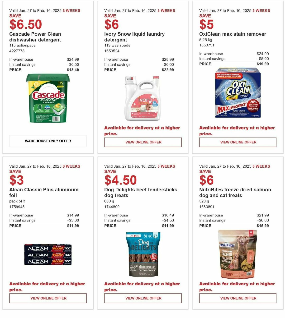 Costco Flyer from January 27