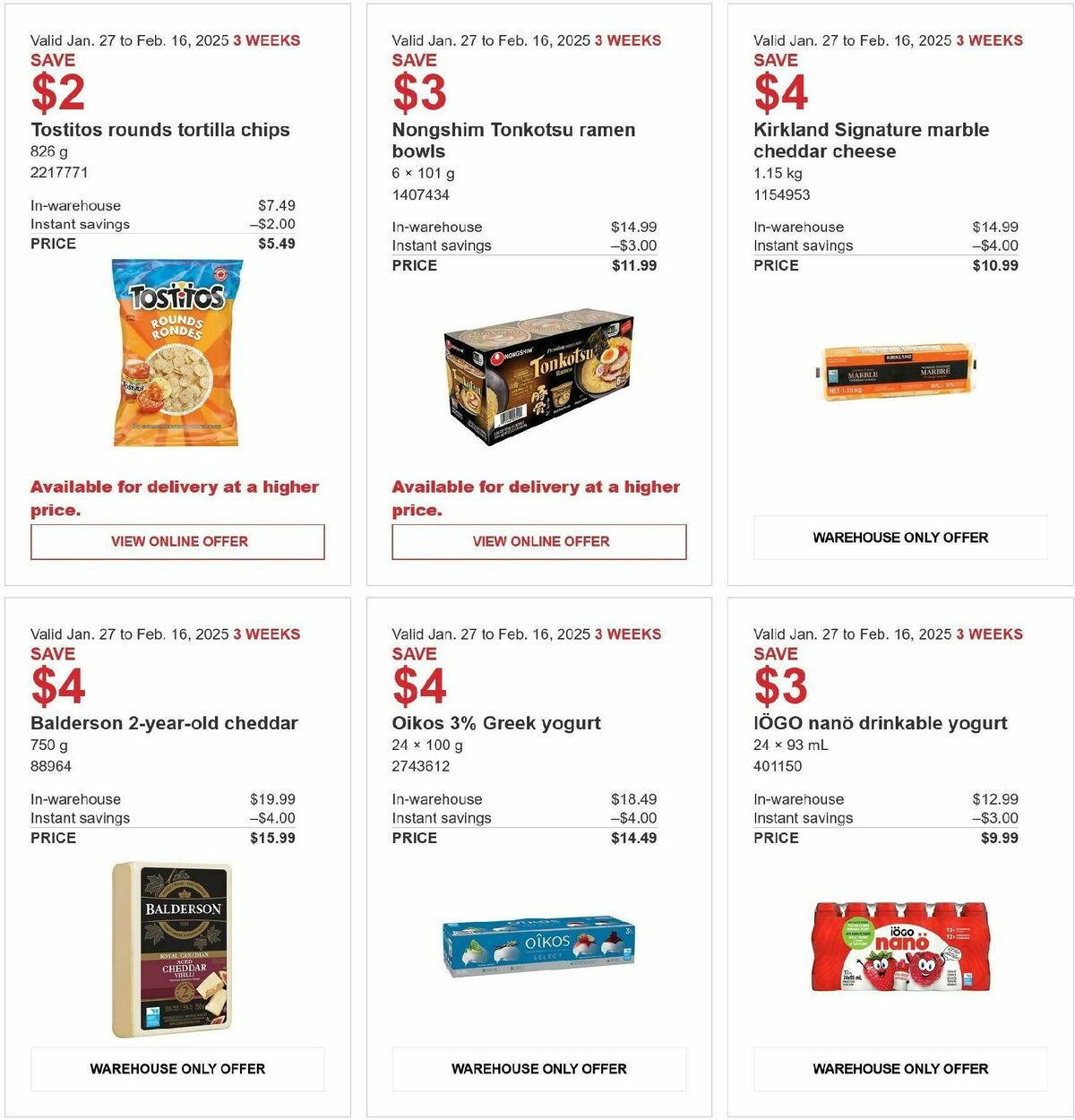 Costco Flyer from January 27