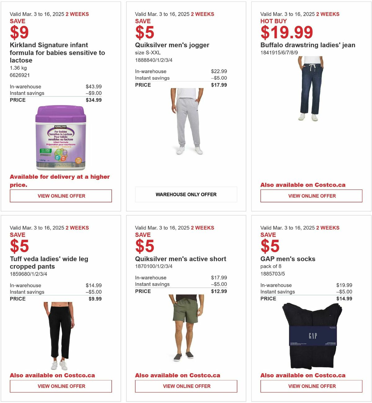 Costco Flyer from March 3