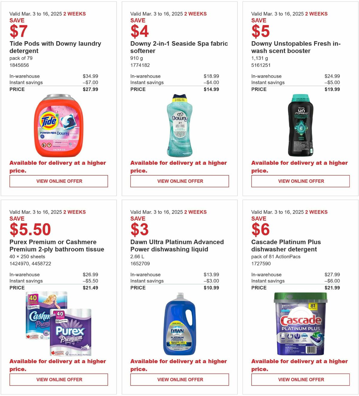 Costco Flyer from March 3