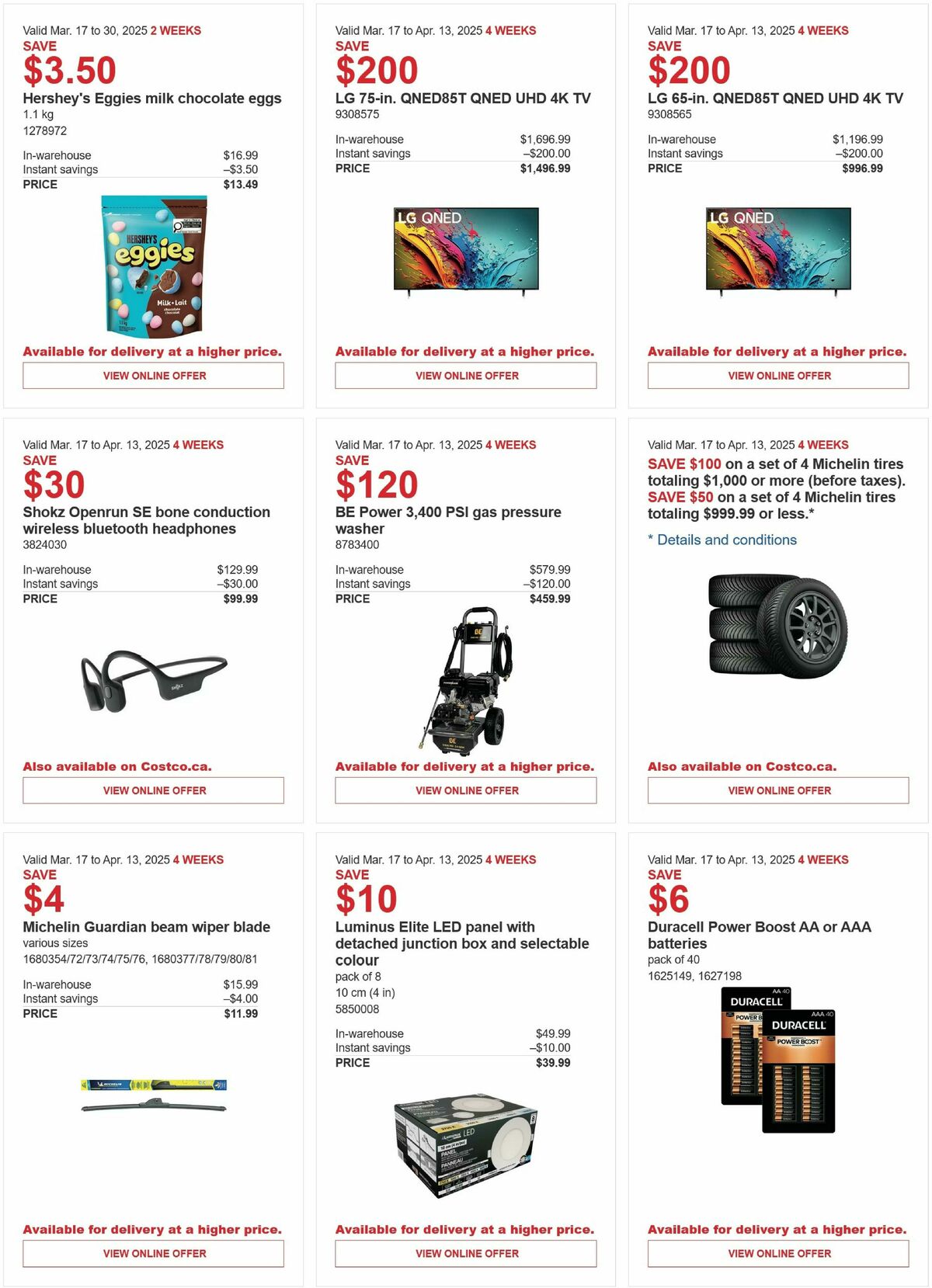 Costco Flyer from March 17