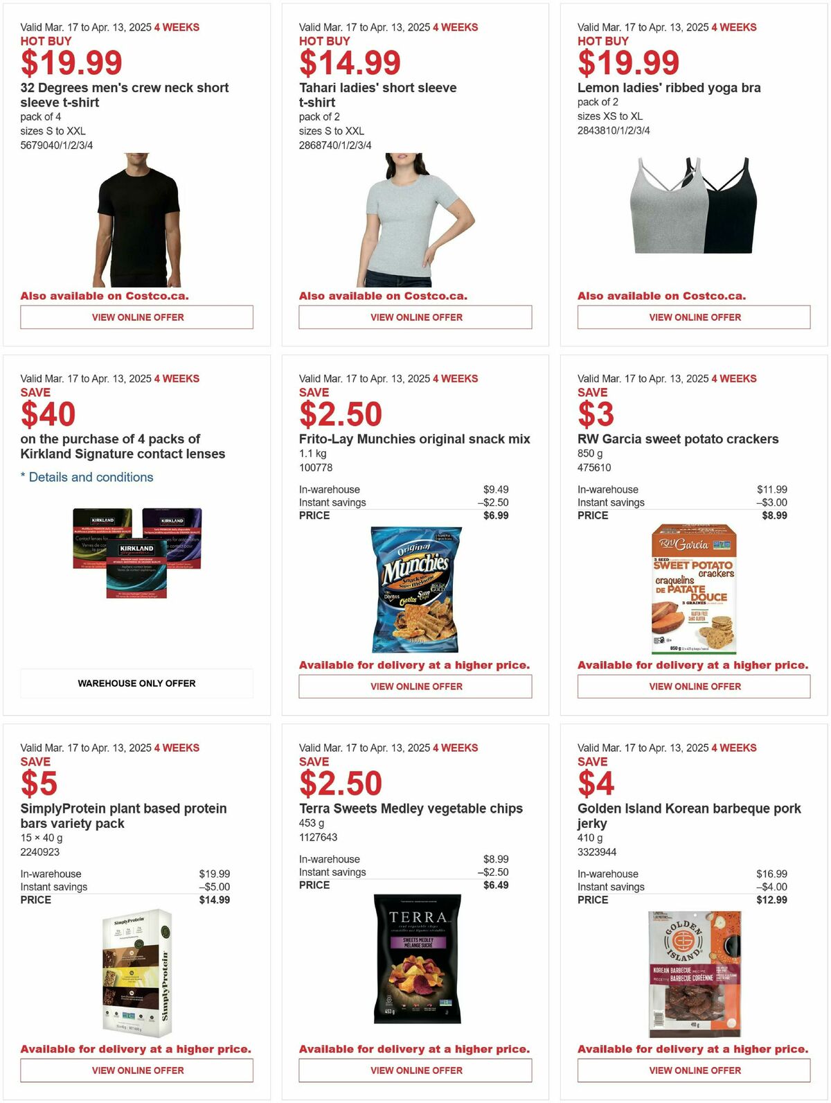 Costco Flyer from March 17