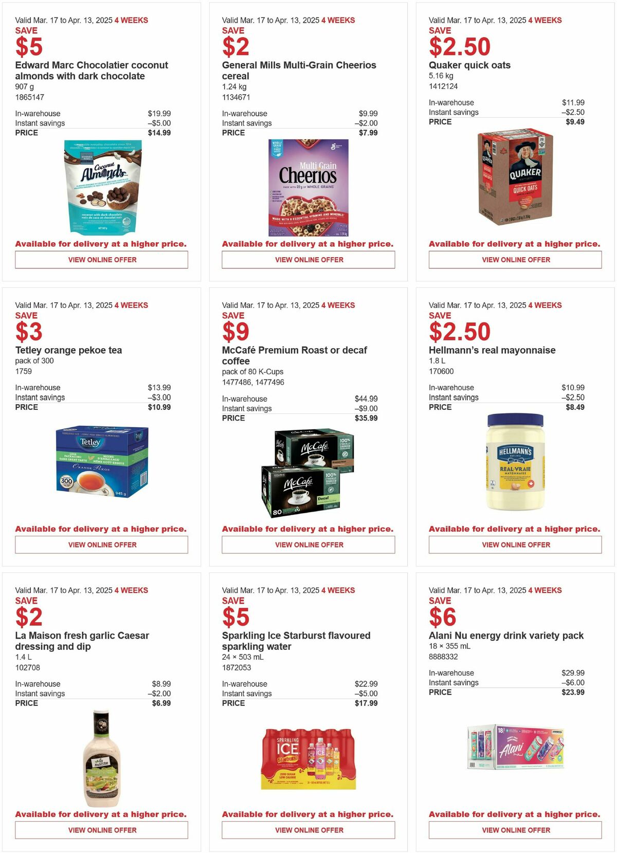 Costco Flyer from March 17