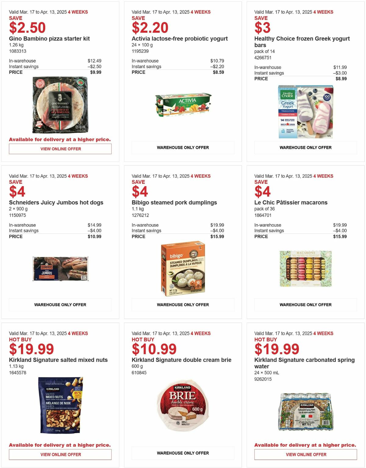 Costco Flyer from March 17