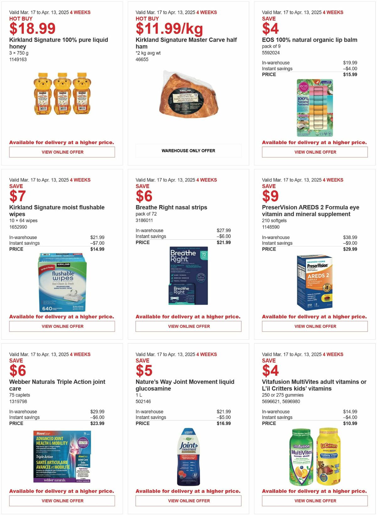 Costco Flyer from March 17