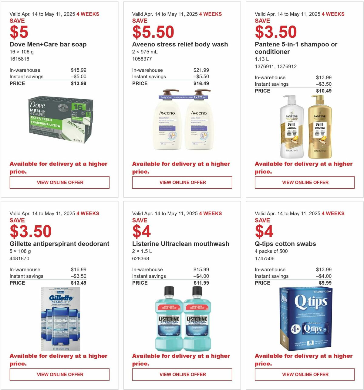 Costco Flyer from April 14