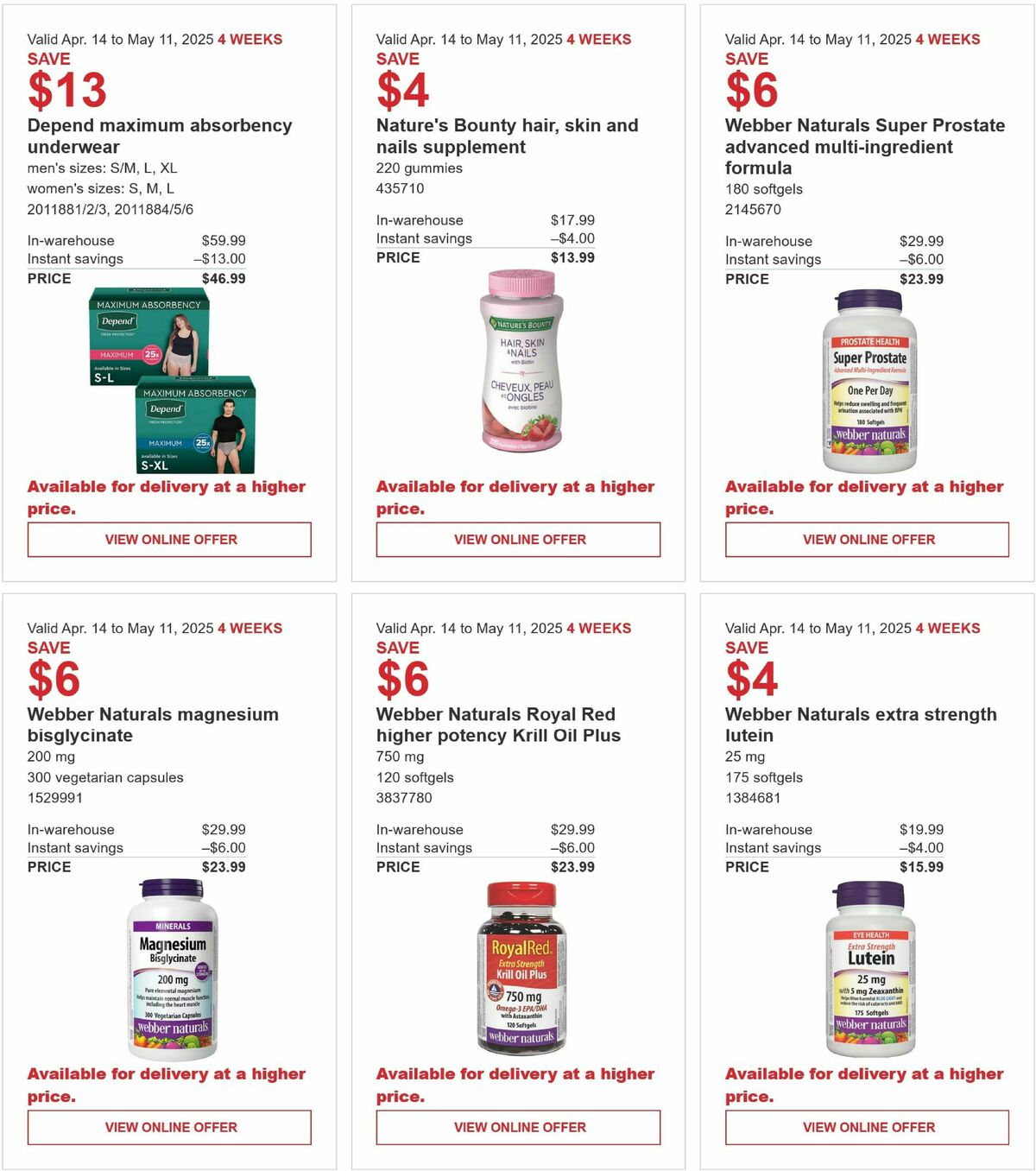 Costco Flyer from April 14