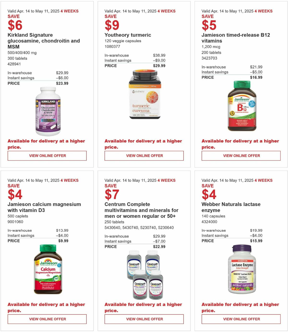 Costco Flyer from April 14