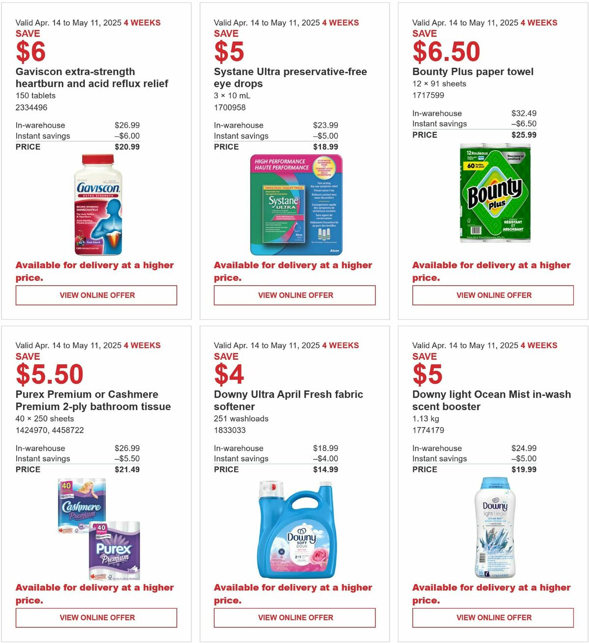 Costco Flyer from April 14