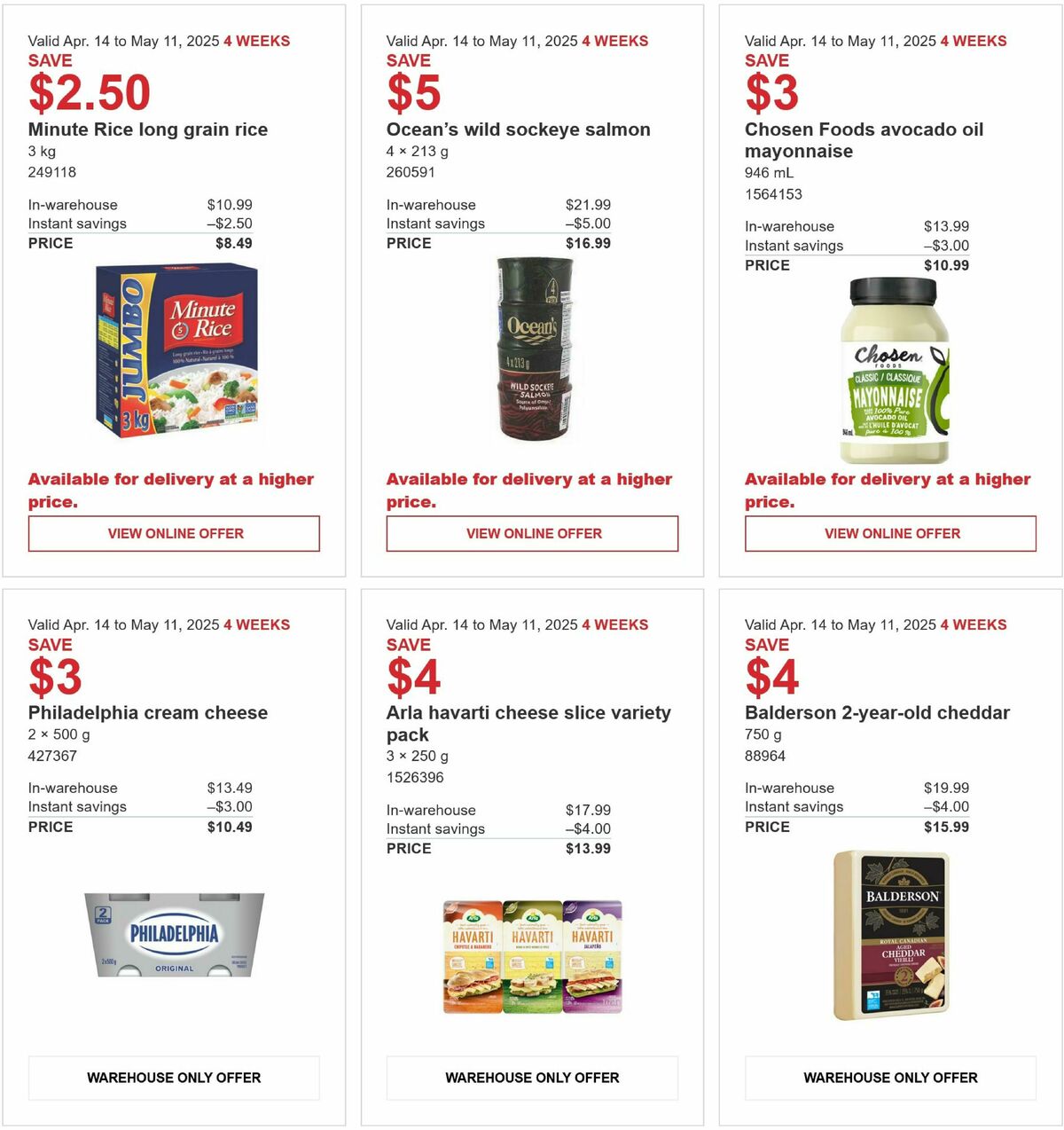 Costco Flyer from April 14