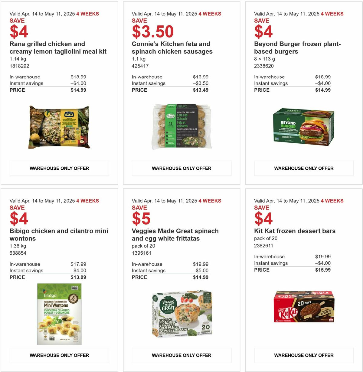 Costco Flyer from April 14