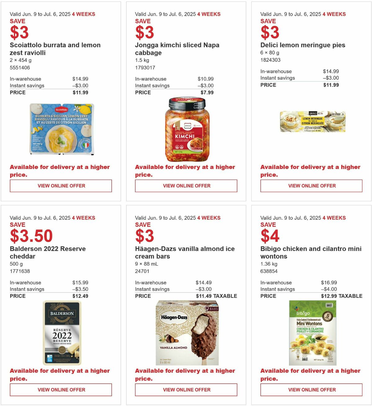 Costco Flyer from June 9