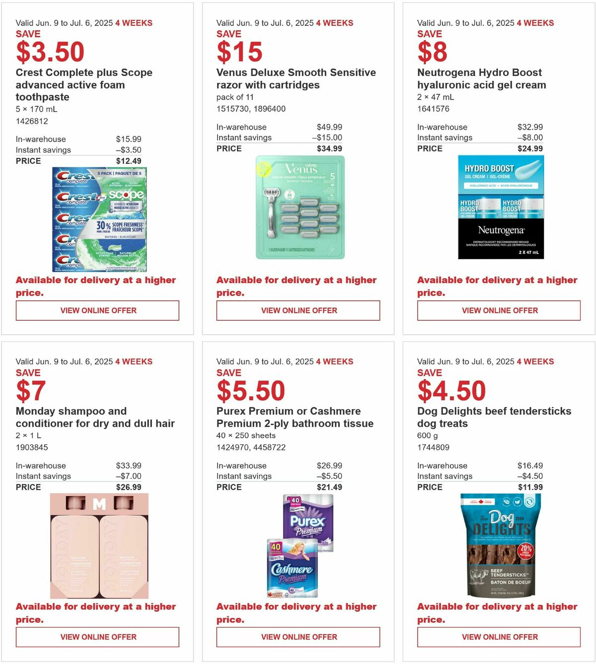 Costco Flyer from June 9