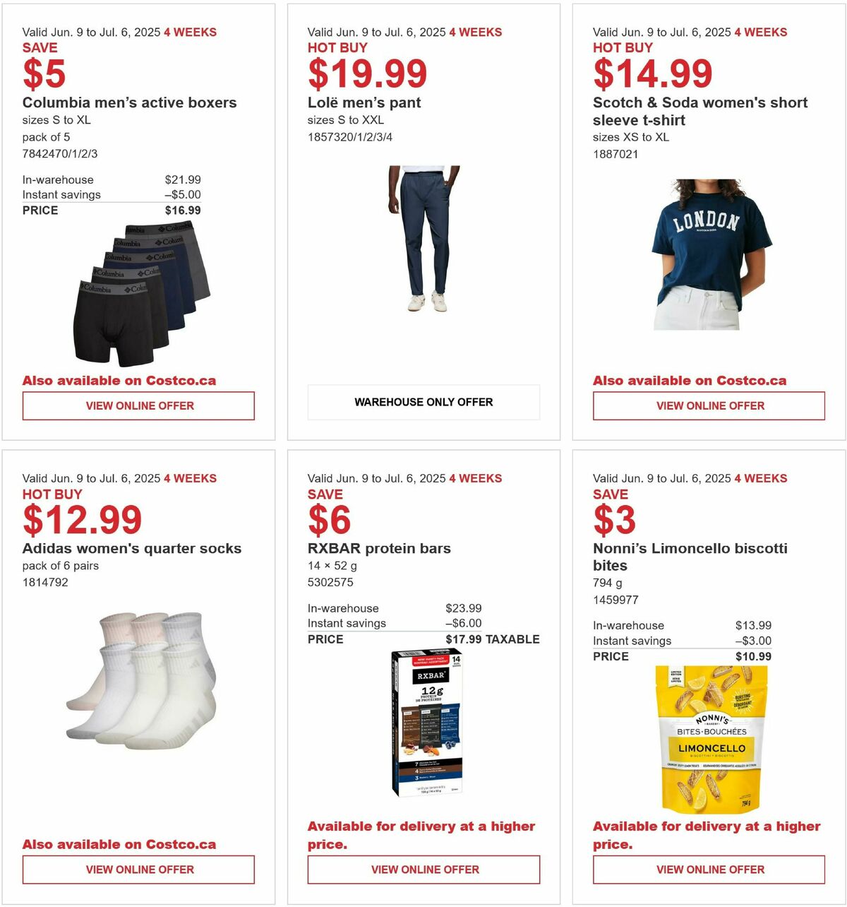 Costco Flyer from June 9