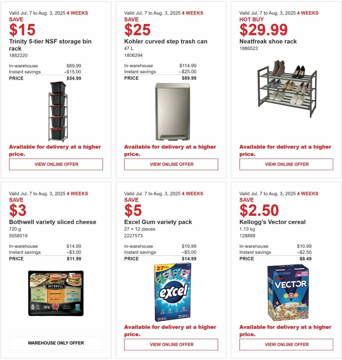 Costco Flyer from July 7