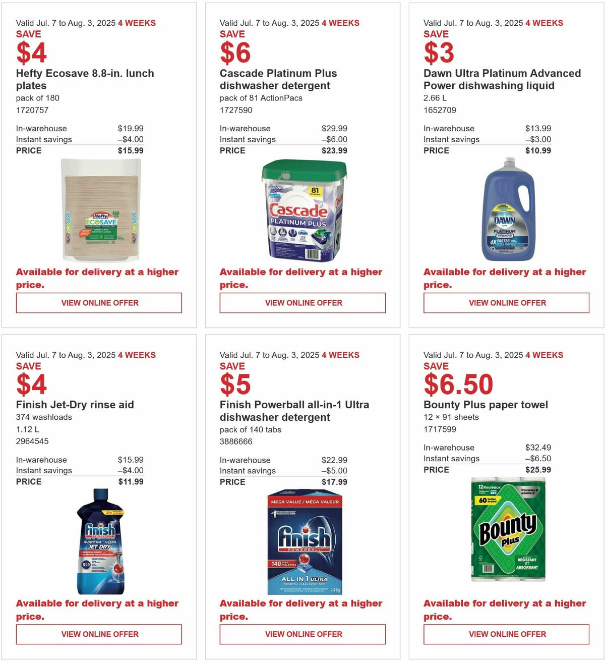 Costco Flyer from July 7