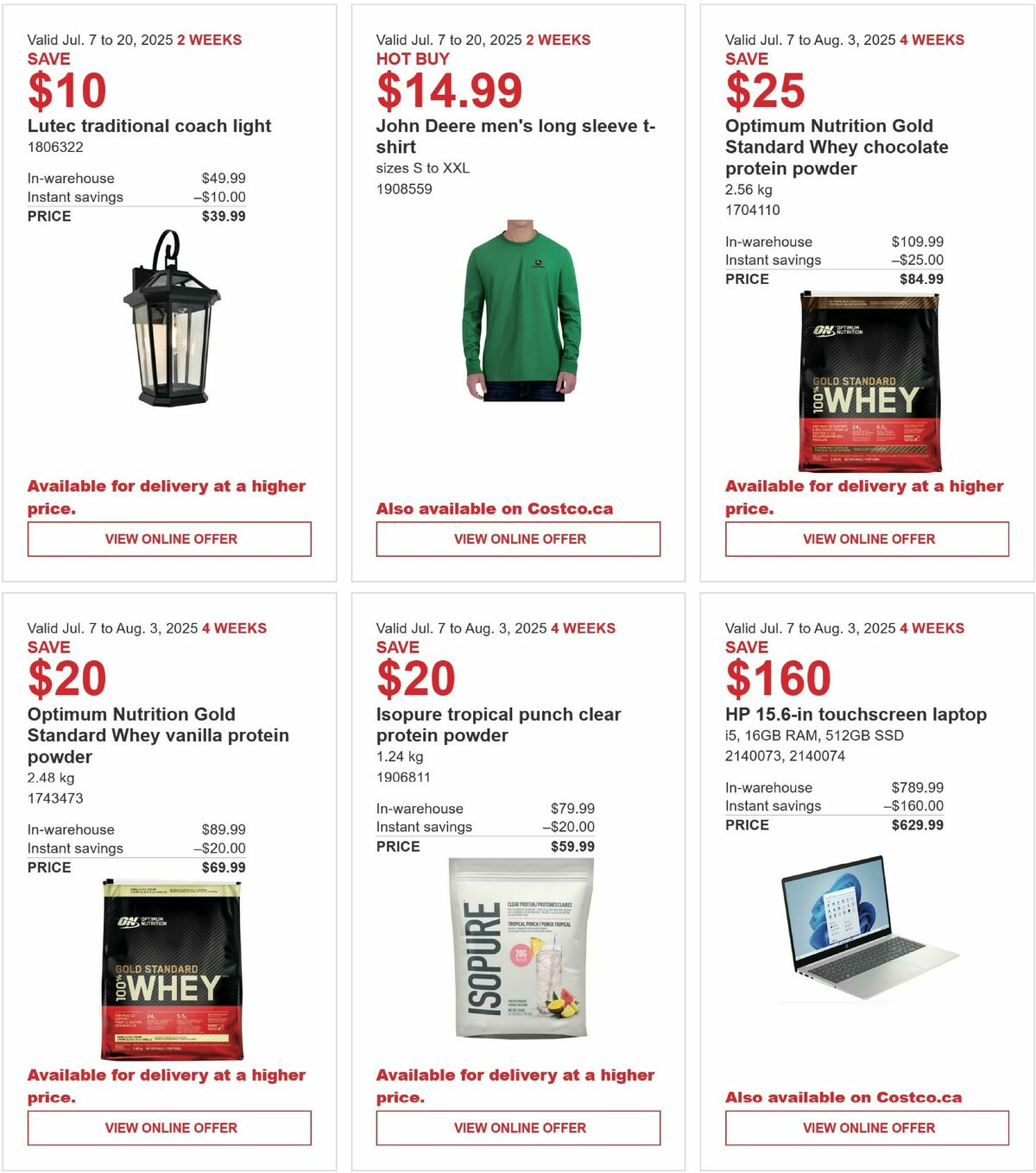 Costco Flyer from July 7