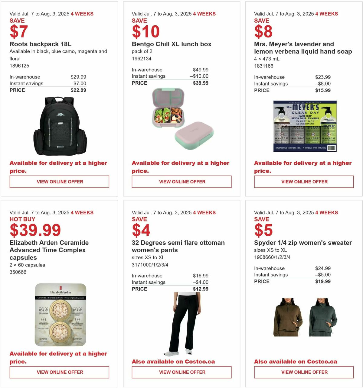 Costco Flyer from July 7