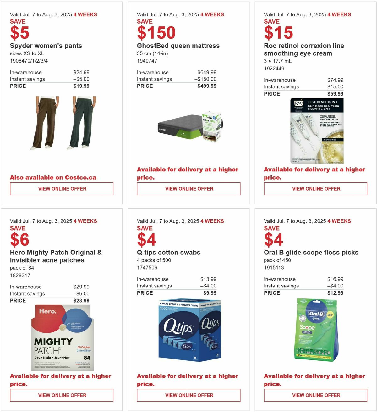 Costco Flyer from July 7