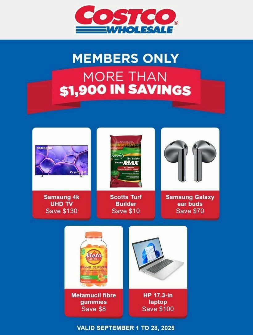 Costco Flyer from September 1