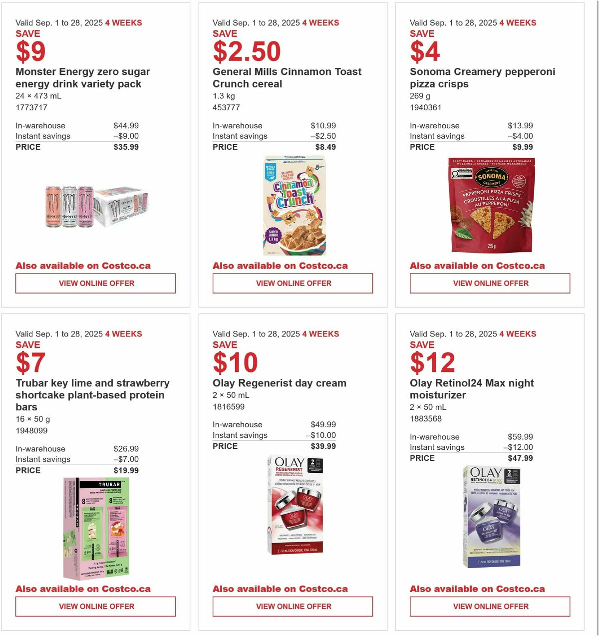 Costco Flyer from September 1