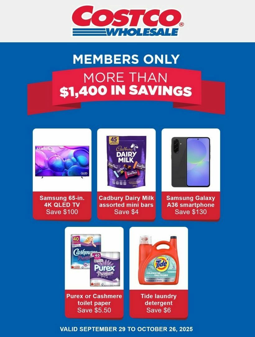 Costco Flyer from September 29