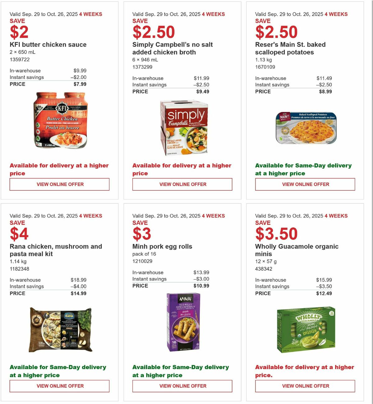 Costco Flyer from September 29