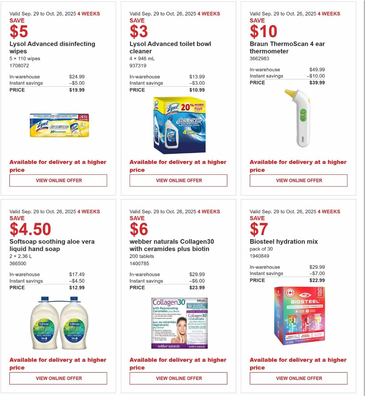 Costco Flyer from September 29