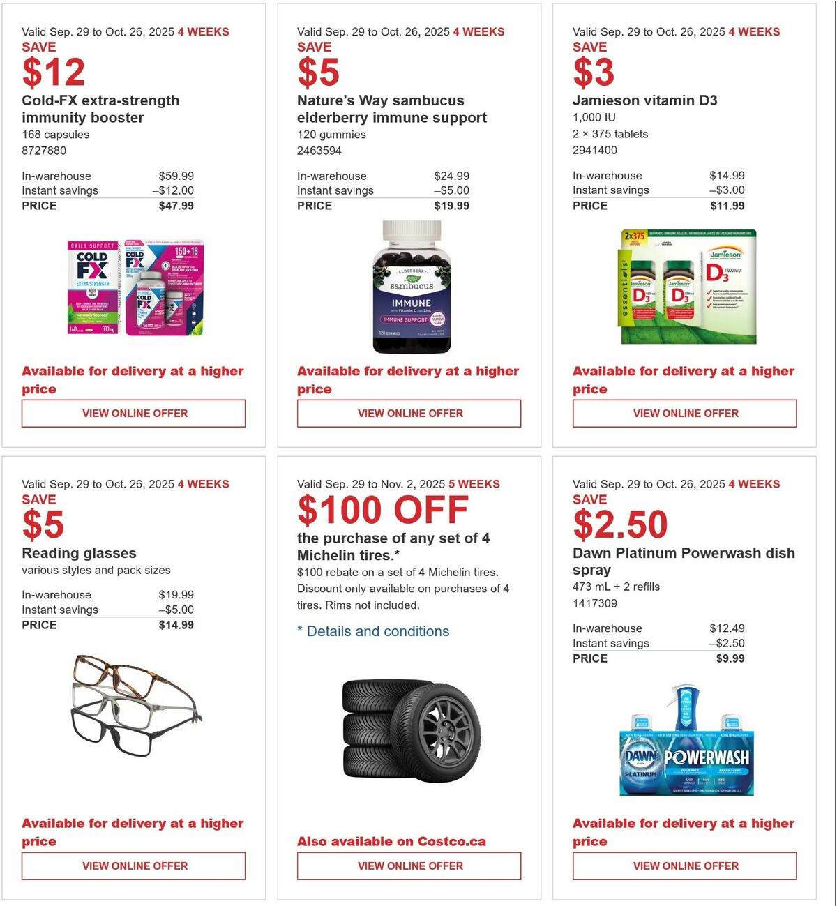 Costco Flyer from September 29