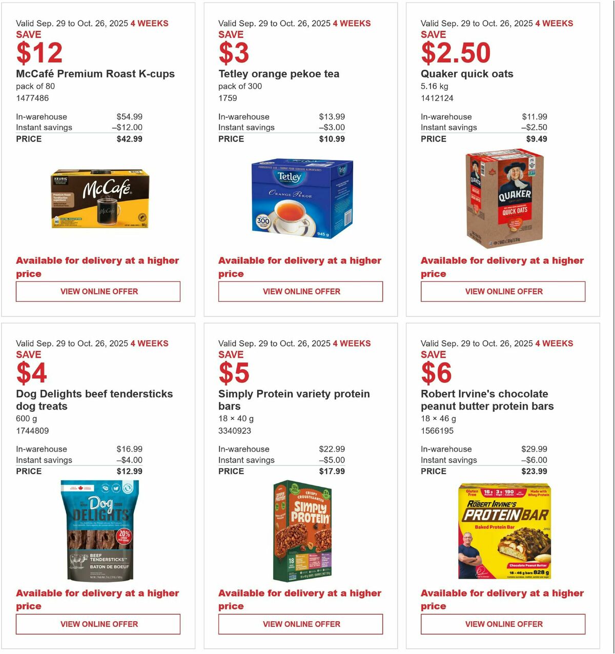 Costco Flyer from September 29