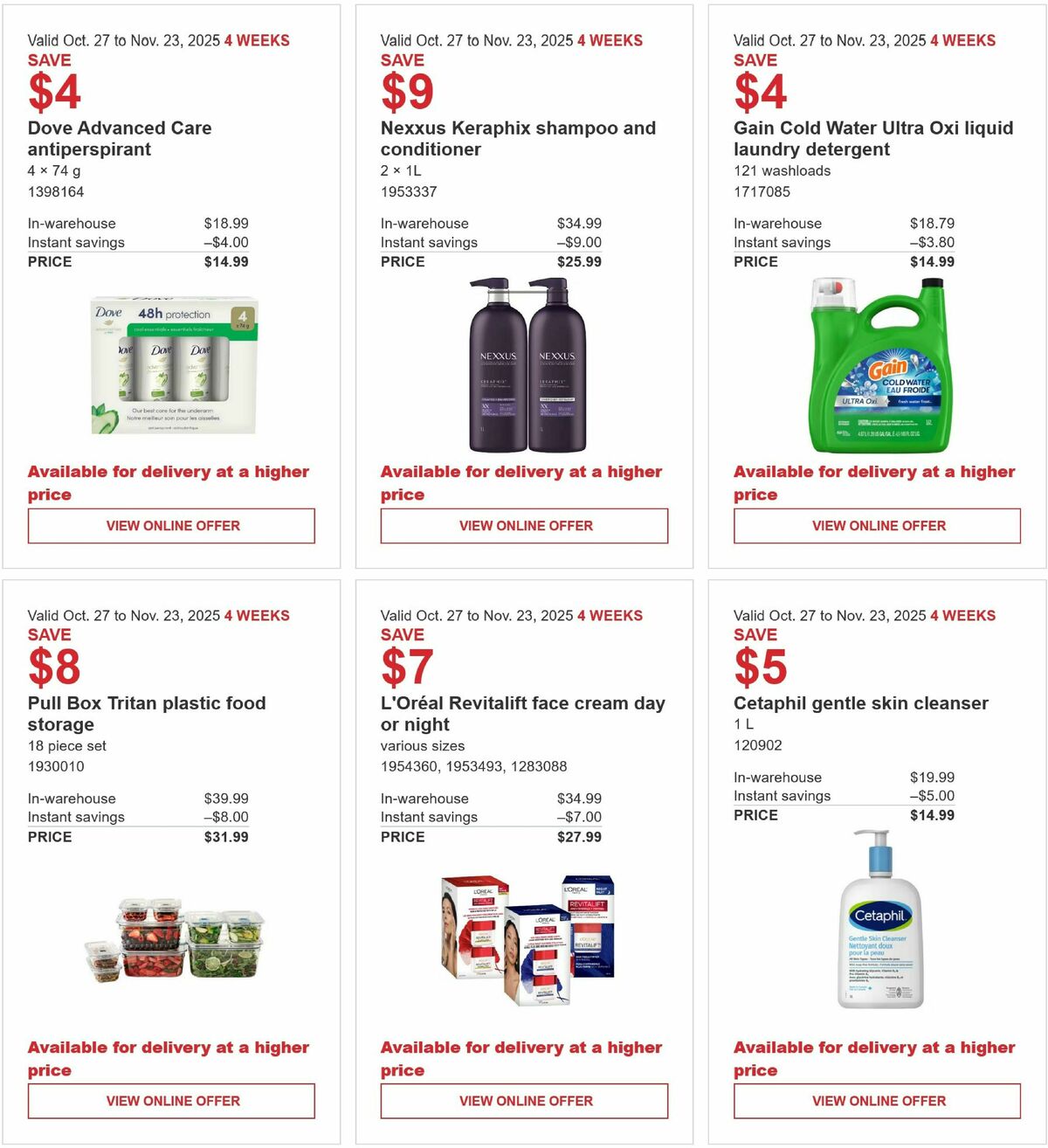 Costco Flyer from October 27