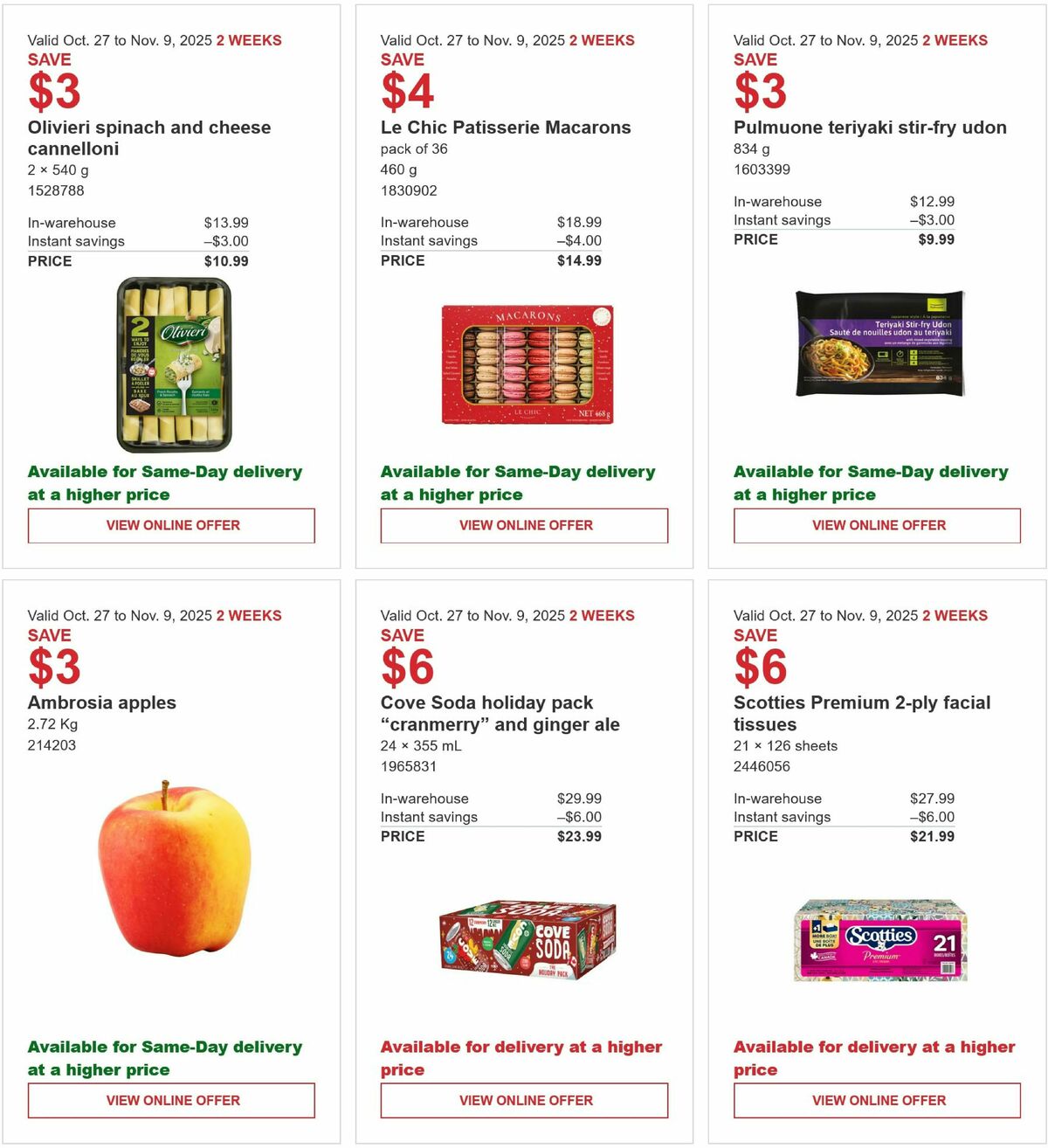 Costco Flyer from October 27