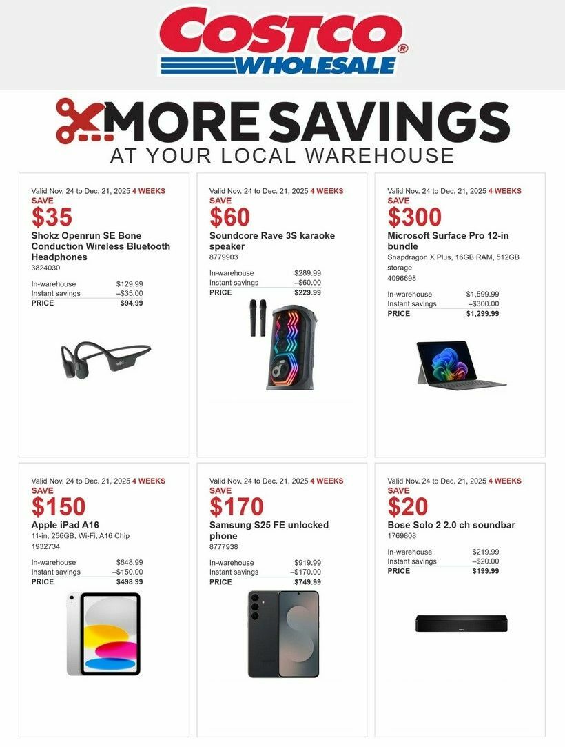 Costco Flyer from November 24