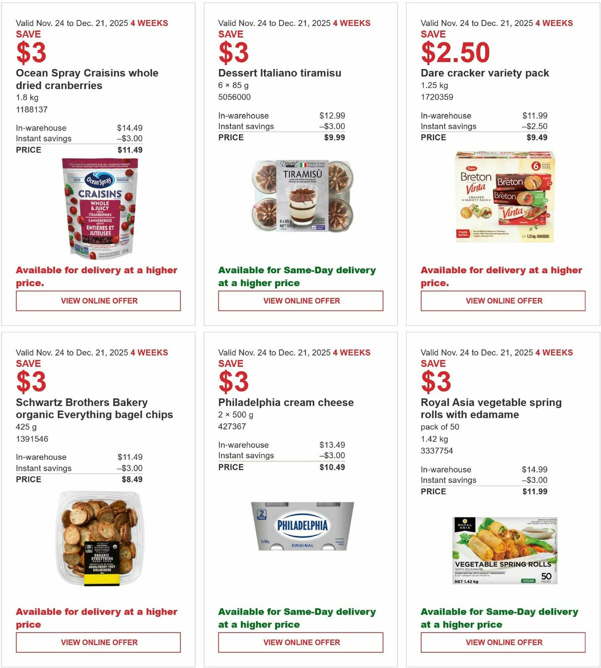 Costco Flyer from November 24