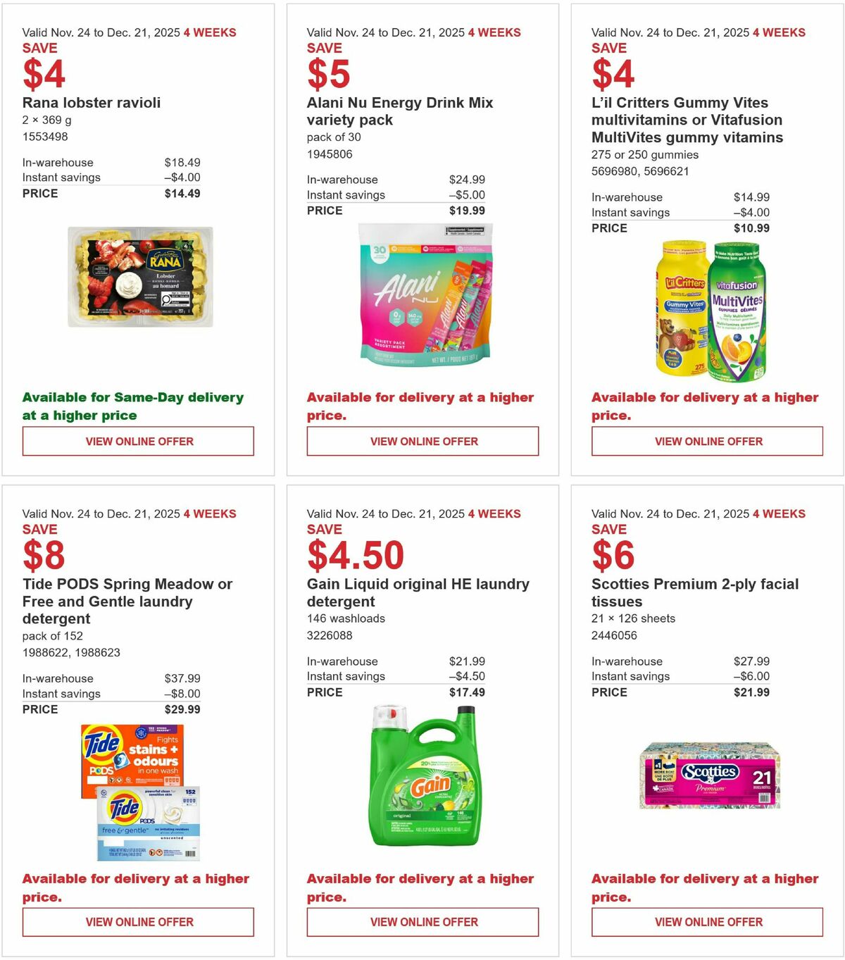 Costco Flyer from November 24