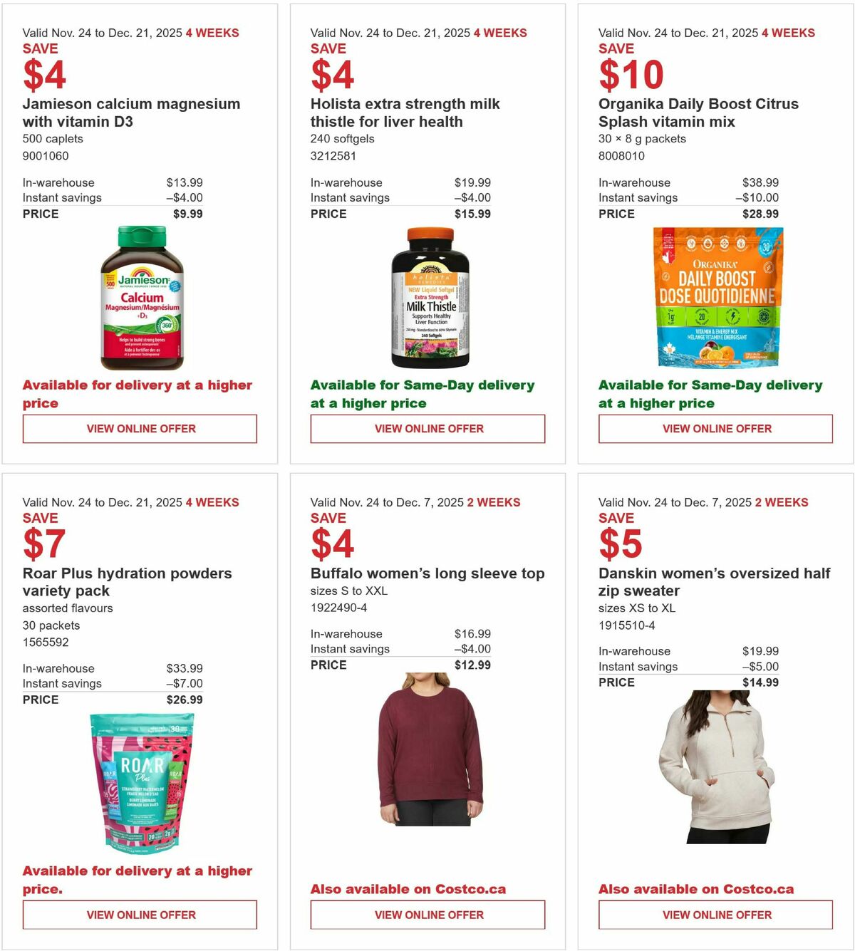 Costco Flyer from November 24