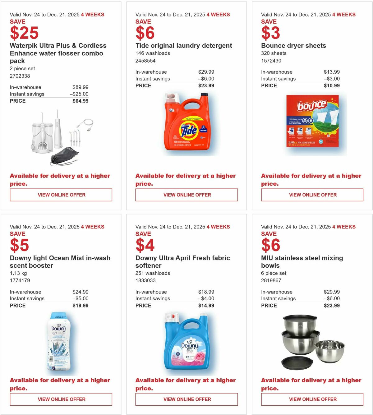 Costco Flyer from November 24