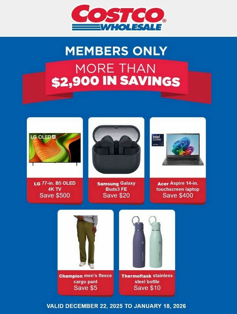 Costco Flyer from December 22